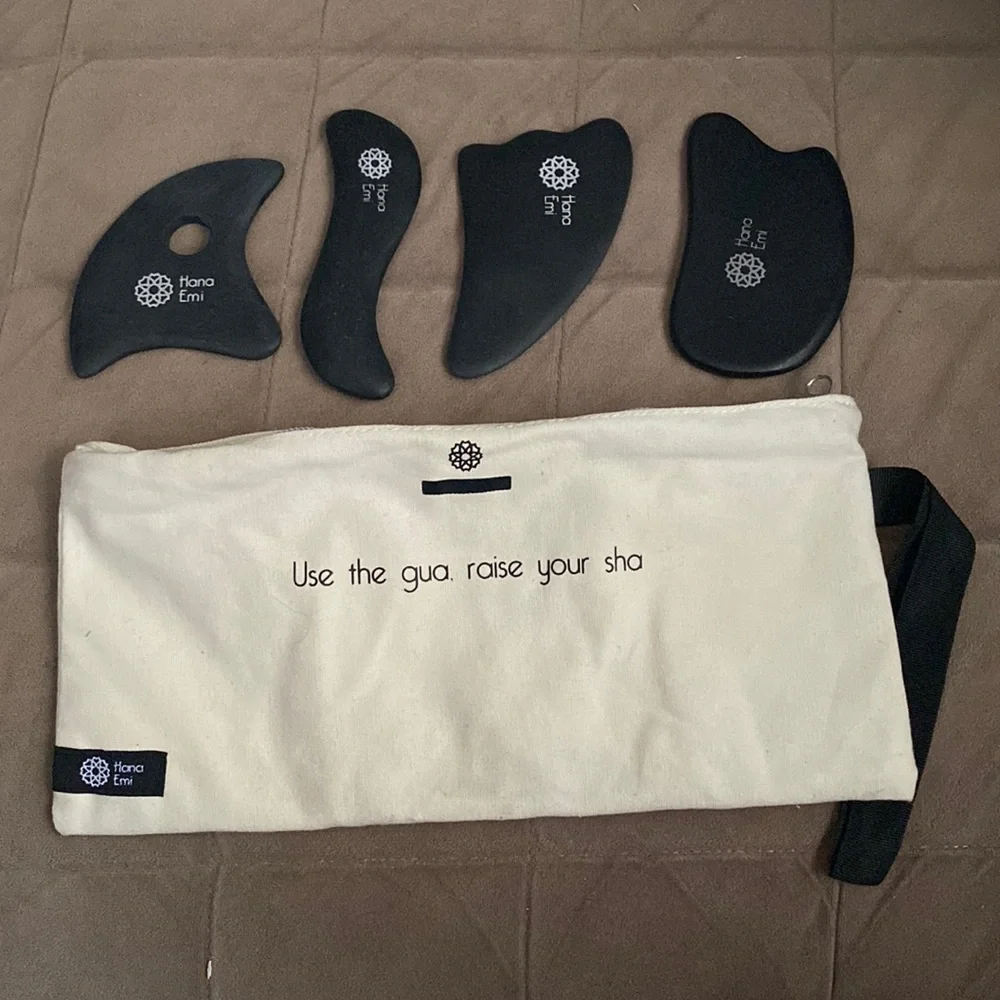 Hana Emi Gua Sha Massage Tool Set for Face & Body
